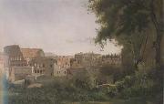 Jean Baptiste Camille  Corot, Le Colisee Vue prise des Jardins Farnese (mk11)